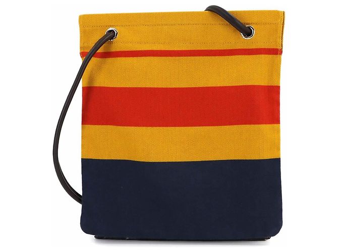 Hermès Borsa a tracolla Hermes Sac Aline MM Blu Arancione Giallo - vista 2