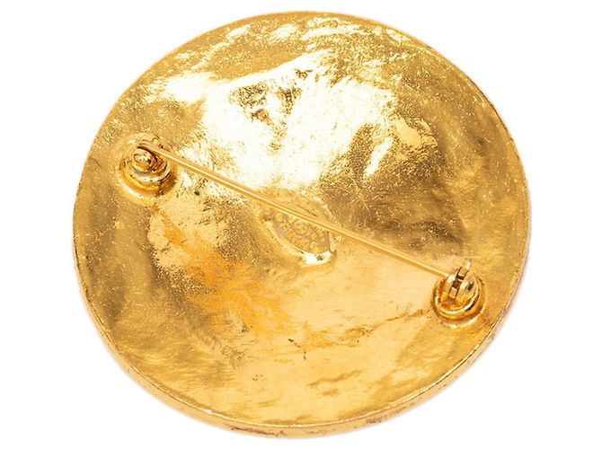 Spilla tonda Chanel Coco Mark D'oro - vista 2