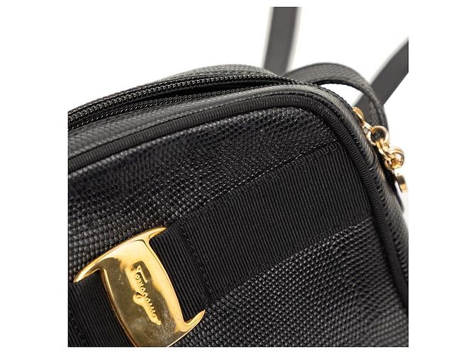 Borsa a Spalla Vara Salvatore Ferragamo Nero - vista 4
