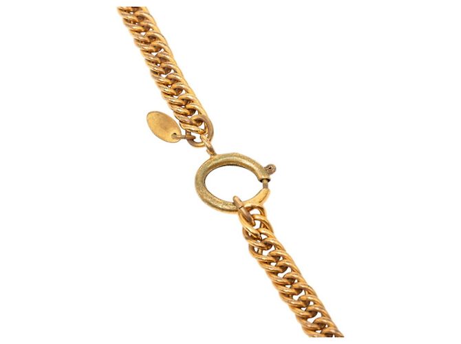 Collana a catena con corona e logo Coco di Chanel D'oro - vista 4