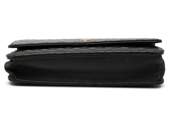 Borsa a tracolla con catena e portafoglio Chanel Coco Mark Micro Matelassé Nero - vista 3
