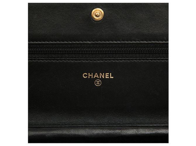 Borsa a tracolla con catena e portafoglio Chanel Coco Mark Micro Matelassé Nero - vista 5