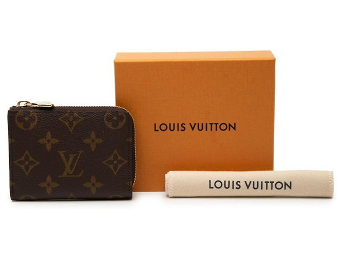Louis Vuitton Monogram Portefeuille Noir Compact Wallet Castaño - vista 6