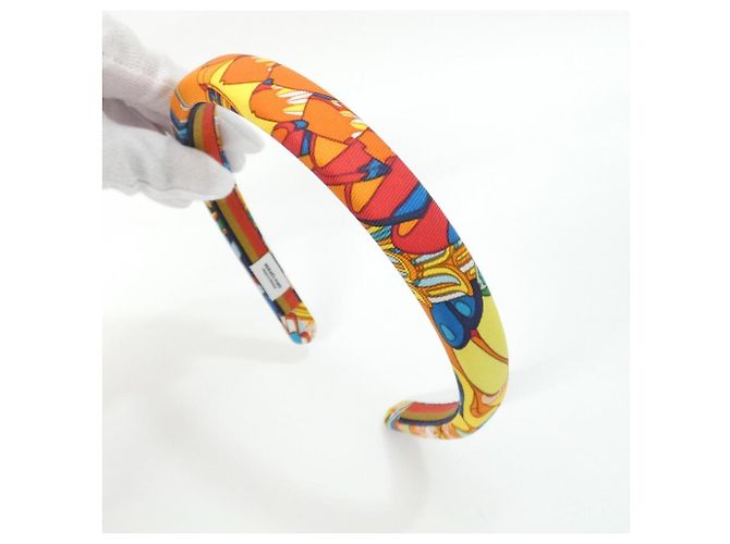 Hermès Hermes FANTAISIE BOTANIQUE Elsa 221007G Cerchiet Arancione - vista 3