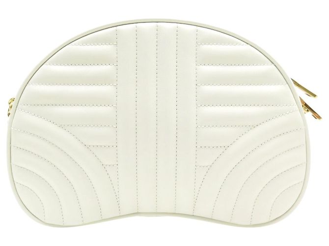 NUOBA BORSA PRADA DIAGRAMME CAMERA 1BH130 PELLE BIANCA A TRACCOLLA Bianco - Ansicht 2