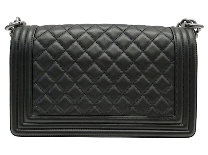 BORSA CHANEL BOY MEDIUM A67086 IN PELLE MATELASSÉ CON TRACCOLLA Nero - vista 2
