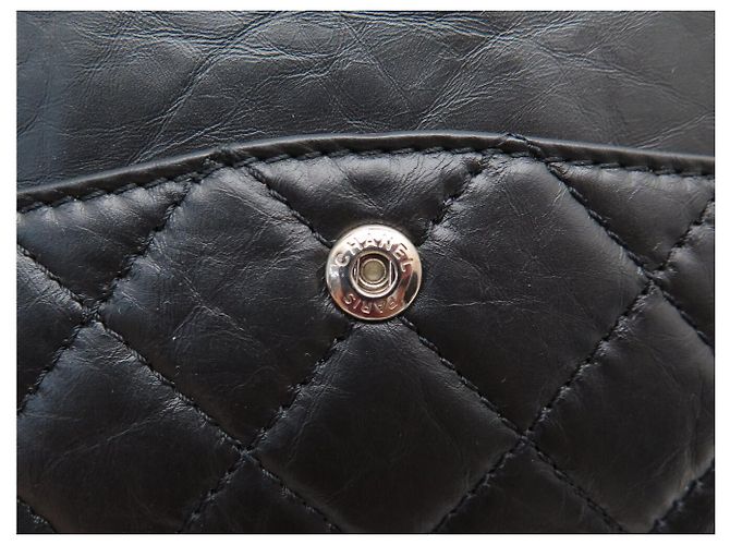 NUOVA BORSA CHANEL GRANDE 2.55 SPACE CHARMS PELLE MATELASSÉ TRACULLA Nero - vista 12