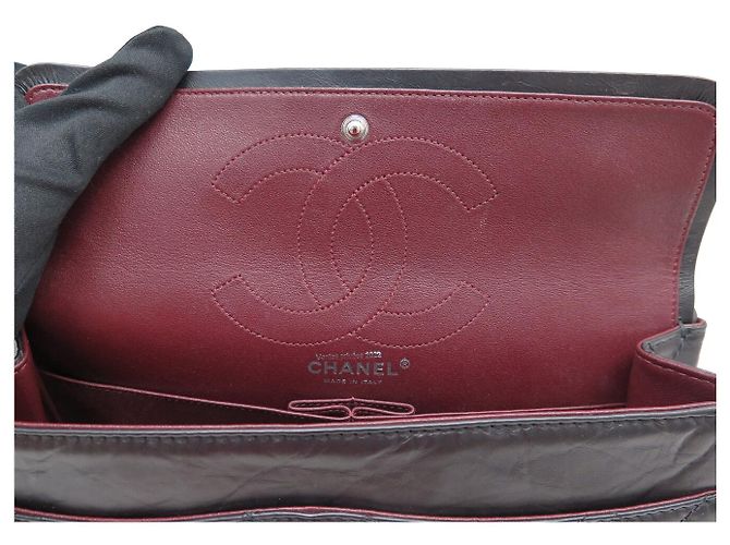 NUOVA BORSA CHANEL GRANDE 2.55 SPACE CHARMS PELLE MATELASSÉ TRACULLA Nero - vista 13