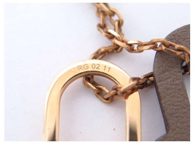 Hermès NEU HERMES O'KELLY PM HALTERSCHMUCK H078852CD18 AUS ETOUPE LEDER Golden - Ansicht 6