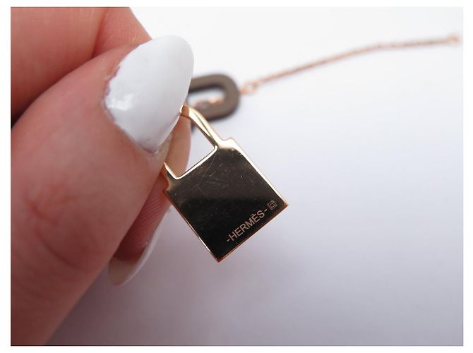 Hermès NEU HERMES O'KELLY PM HALTERSCHMUCK H078852CD18 AUS ETOUPE LEDER Golden - Ansicht 8