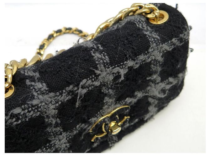 BOLSO CHANEL 19 MEDIUM AS3612 TWEED AZUL MARINO - vista 15