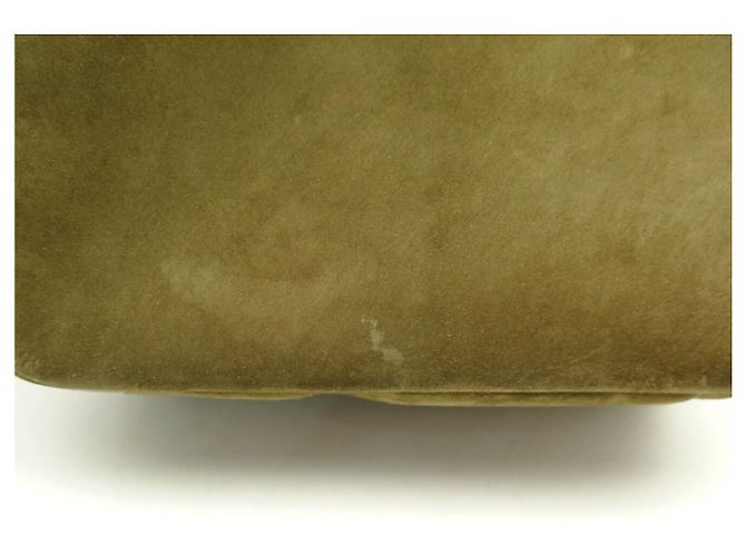 NUOVA BORSA SAINT LAURENT 5 À 7 LARGE 753837 PELLE SCAMOSCIATA KHAKI HOBO BAG Cachi - vista 12