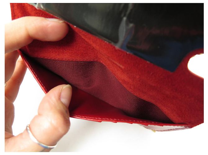 Céline NOVA MINI BOLSA DE MÃO CELINE POCHETTE TELEFONE C 10C543BLJ.27ED BOLSA DE COURO Vermelho - vista 14