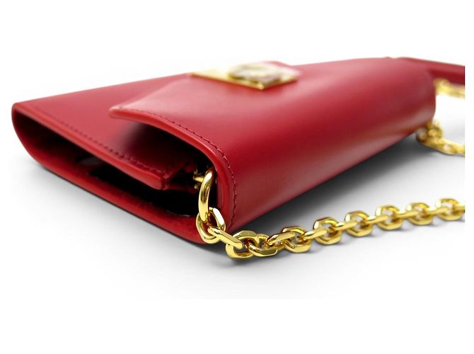 Céline NOVA MINI BOLSA DE MÃO CELINE POCHETTE TELEFONE C 10C543BLJ.27ED BOLSA DE COURO Vermelho - vista 4