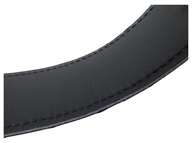 Autre Marque T95 BELT LOOP COMPATIBLE WITH HERMES 32MM BUCKLE IN BLACK CROCODILE LEATHER - view 7