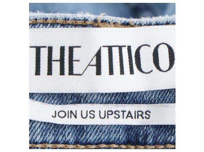 Jeans long The Attico em denim azul claro - vista 4