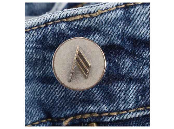 Jeans long The Attico em denim azul claro - vista 7
