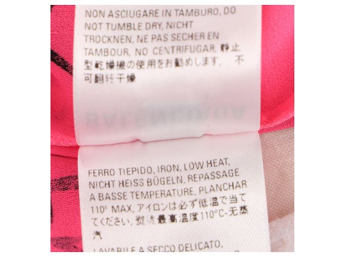 Balenciaga Graffiti Schalbluse aus rosa Polyester Pink - Ansicht 7