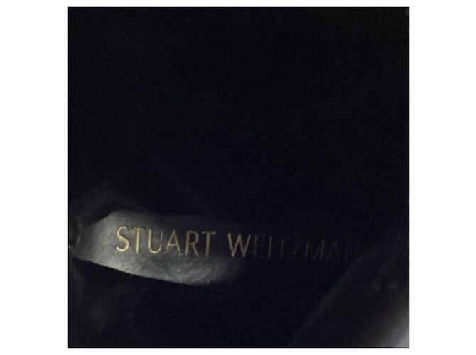 Stuart Weitzman Lowland Bold Boots in Black Suede - view 7