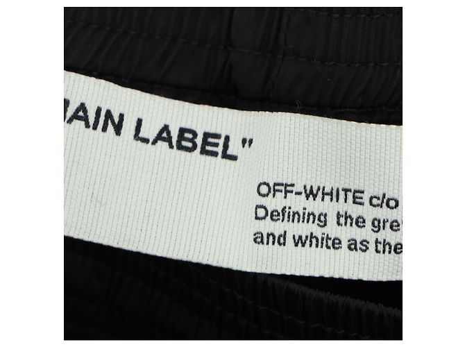 Off White Off-White Ankle Strap Drawstring Track Pants in Black Polyamide - view 5