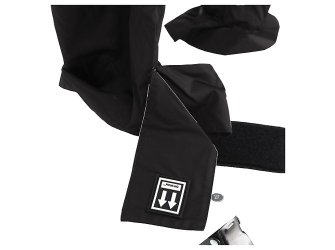 Off White Off-White Ankle Strap Drawstring Track Pants in Black Polyamide - view 8
