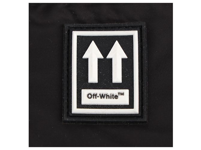 Off White Off-White Ankle Strap Drawstring Track Pants in Black Polyamide - view 9