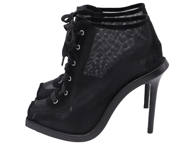 Sandali in mesh Versus Versace in scamosciato nero - vista 4