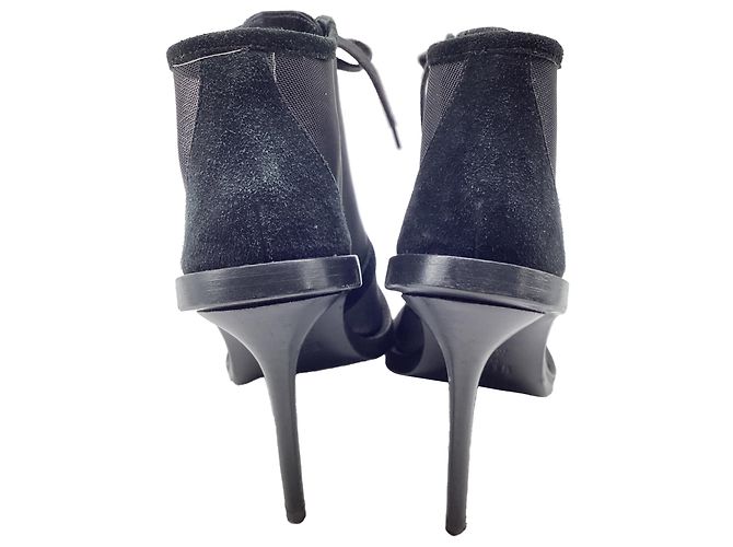 Sandali in mesh Versus Versace in scamosciato nero - vista 7