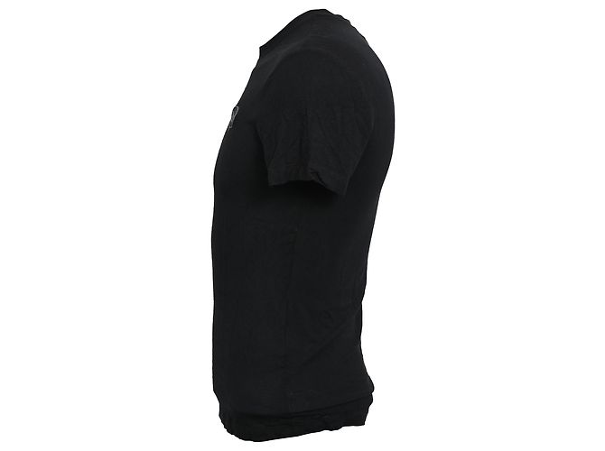 T-shirt en coton noir avec logo Fendi - vue 2