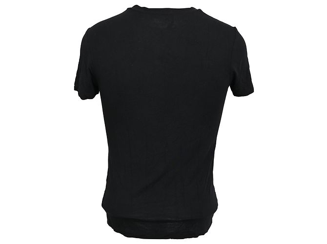 T-shirt en coton noir avec logo Fendi - vue 3