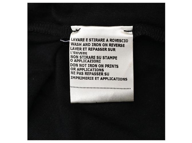 T-shirt en coton noir avec logo Fendi - vue 7