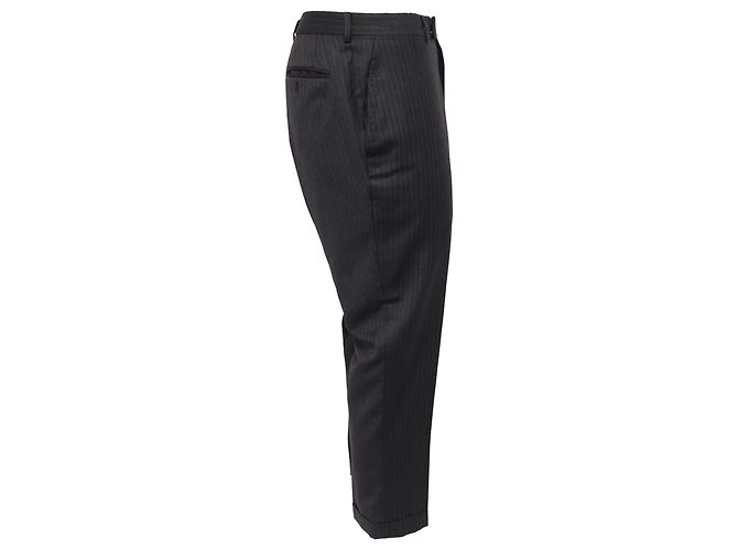 Pantaloni corti gessati Tom Ford in lana nera Nero - vista 2