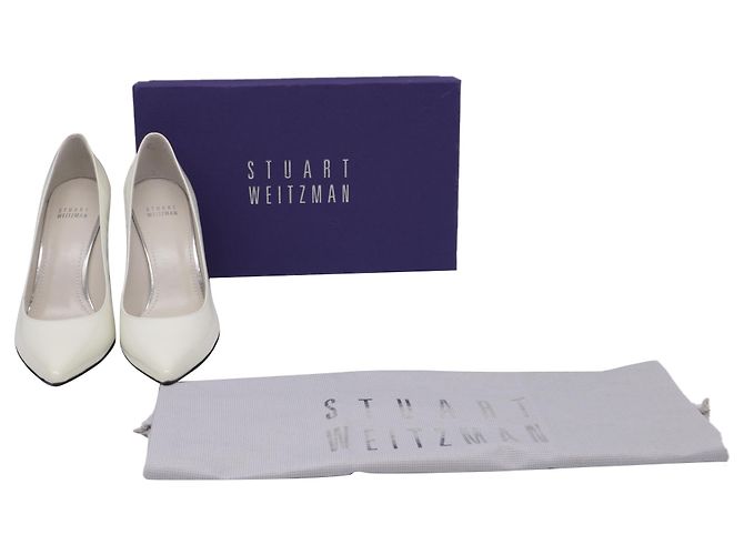 Stilettos Heist de Stuart Weitzman en charol blanco Crudo - vista 10