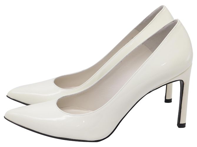Stilettos Heist de Stuart Weitzman en charol blanco Crudo - vista 4