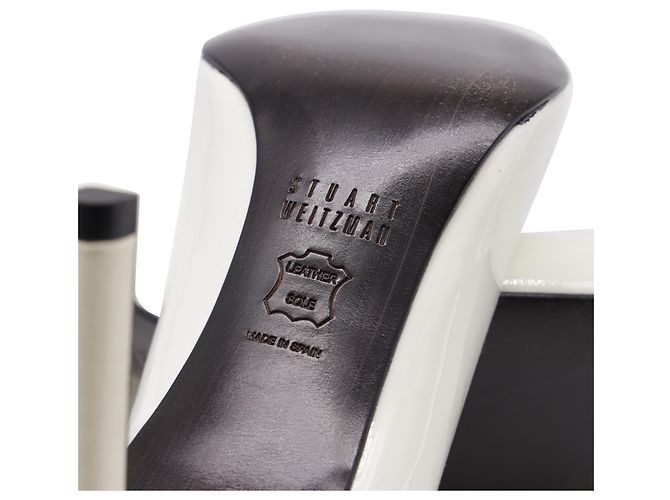 Stilettos Heist de Stuart Weitzman en charol blanco Crudo - vista 7