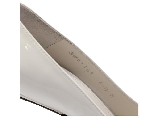 Stilettos Heist de Stuart Weitzman en charol blanco Crudo - vista 9