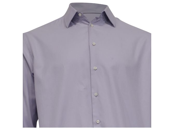Camicia con bottoni Armani Collezioni in cotone viola Porpora - vista 2