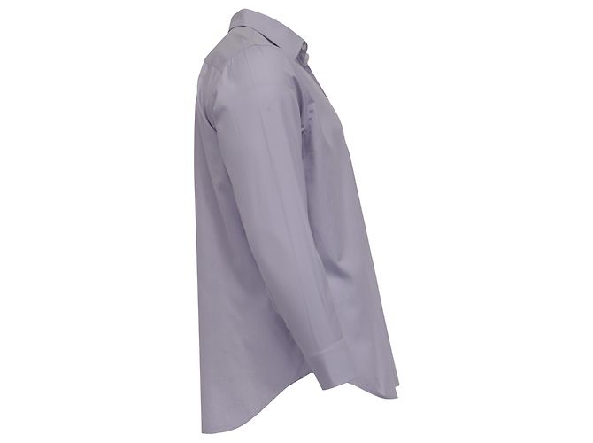 Camicia con bottoni Armani Collezioni in cotone viola Porpora - vista 3
