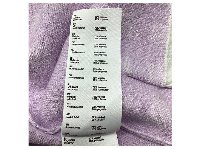 Maje Mystyle Karo-Cardigan aus violetter Viskose - Ansicht 7