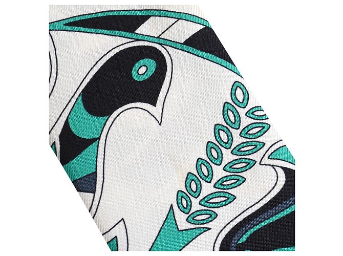 Hermès Folklore bedruckter Twill-Schal aus mehrfarbiger Seide Mehrfarben - Ansicht 7