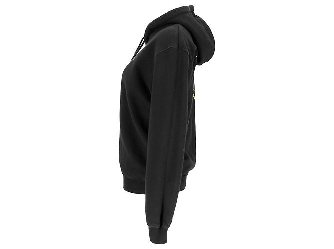 Off White Off-White Flock Arrow Hoodie aus schwarzer Baumwolle - Ansicht 2