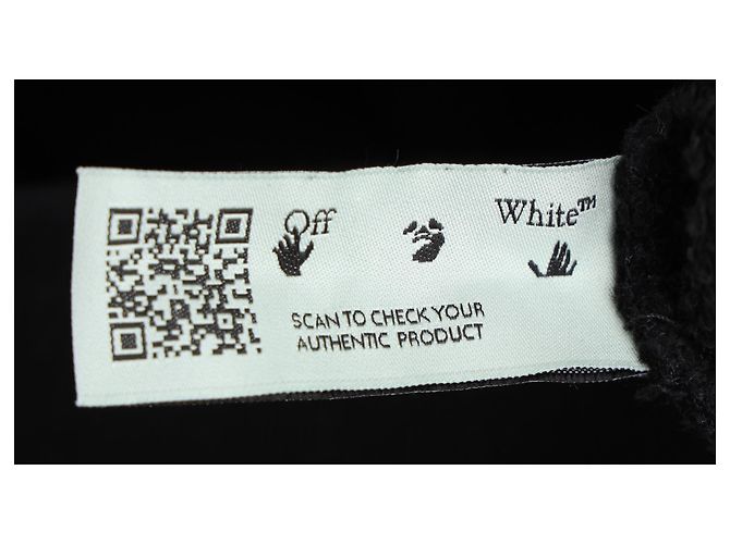 Off White Off-White Flock Arrow Hoodie aus schwarzer Baumwolle - Ansicht 5