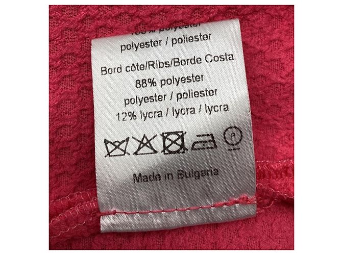 Sandro Reva Kurzarm Mini-Kleid aus rosa Polyester Braun Pink - Ansicht 6