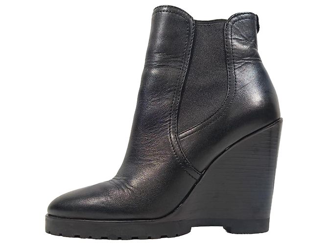 Stivaletti Chelsea con zeppa Thea di Michael Kors in pelle nera Nero - vista 4