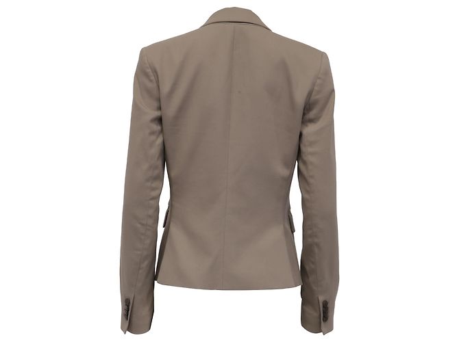 Blazer cruzado Theory en algodón beige - vista 4