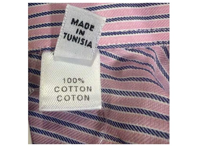 Camicia con bottoni a righe Armani Collezioni in cotone viola Porpora - vista 7