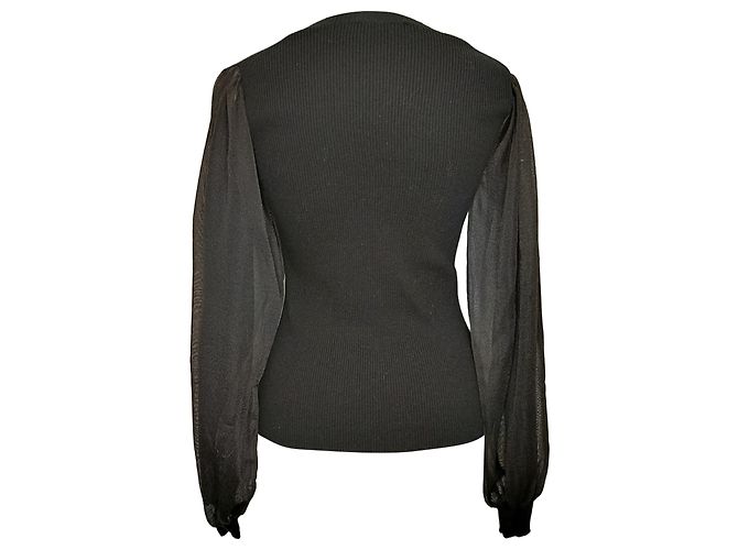 Ulla Johnson Sabrina Pullover in Black Wool - view 3