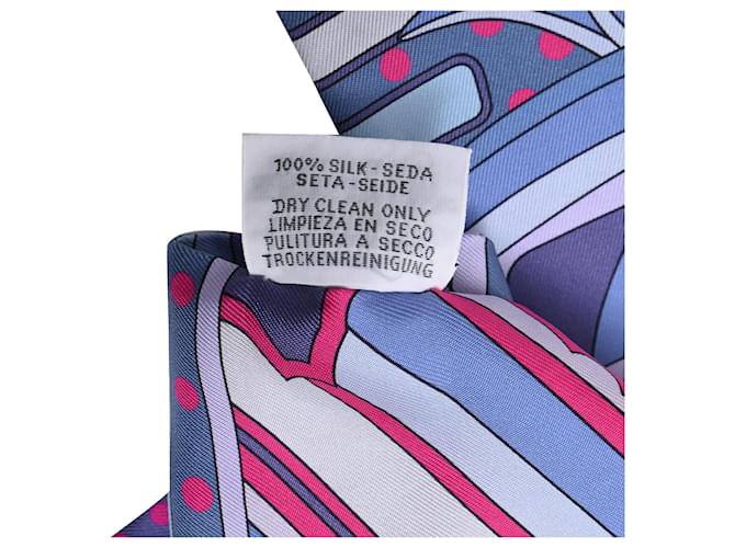 Sciarpa in seta Hermès Faubourg Rainbow Twill multicolore - vista 3