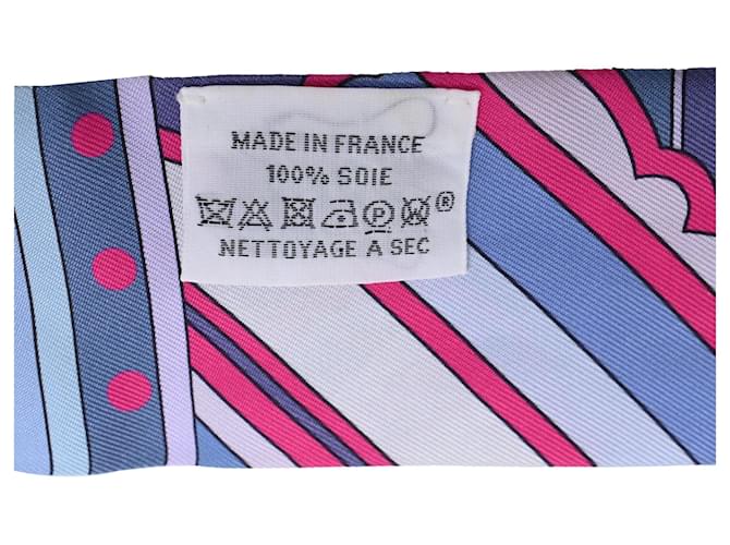Sciarpa in seta Hermès Faubourg Rainbow Twill multicolore - vista 4