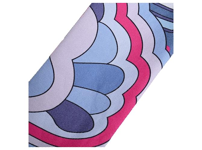 Sciarpa in seta Hermès Faubourg Rainbow Twill multicolore - vista 6
